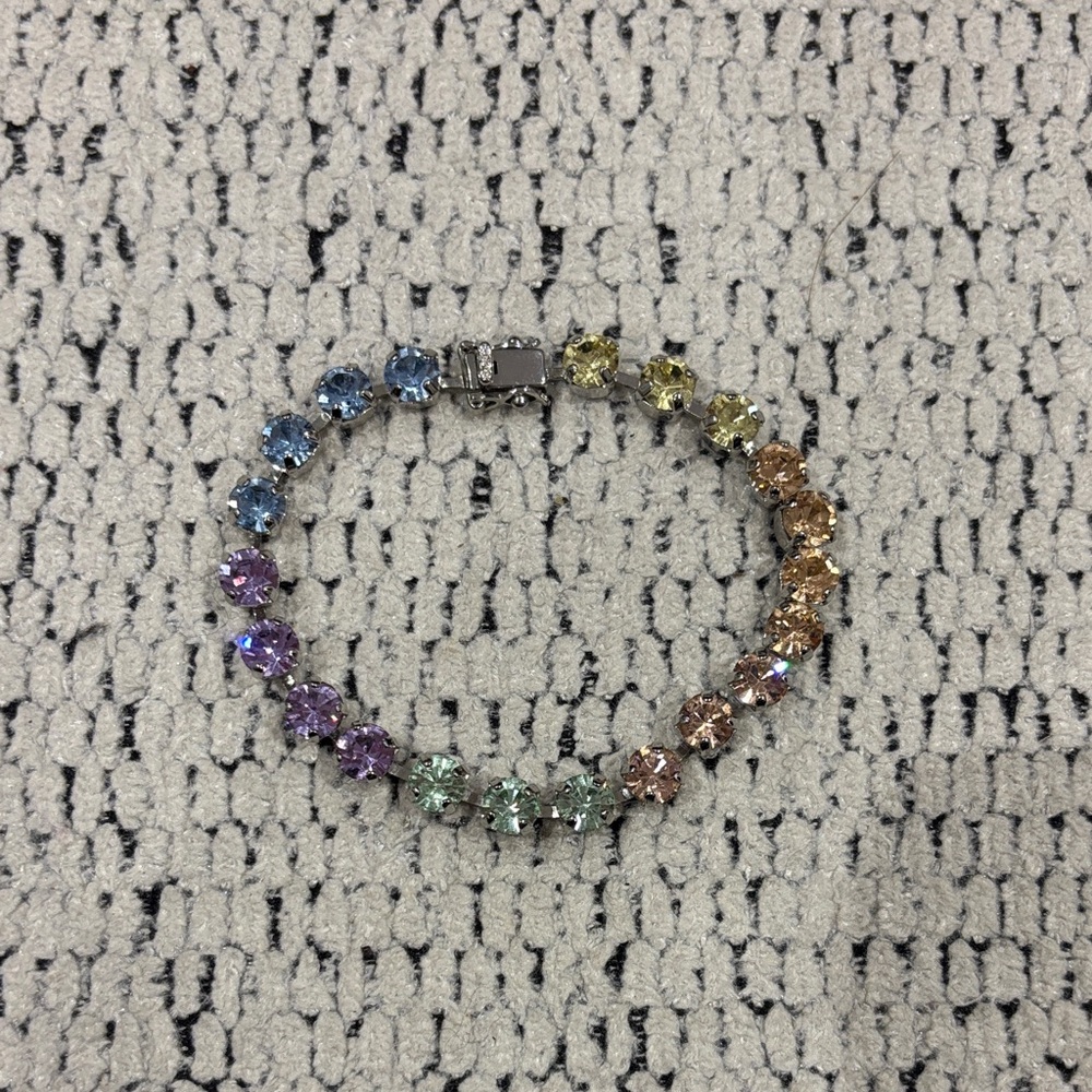 Multi-Color Crystal Tennis Bracelet - Women Jewelry